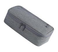 Lerpwige Sacchetto di matita di colore solido Astuccio semplice portamatite di grande capacità sacchetti di matita sacchetto della penna scuola forniture per ufficio, Grigio