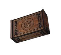 Lerpwige Scatola per carte di tarocchi in legno, per raccontare la fortuna della strega, in legno, per tarocchi, multiuso