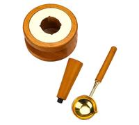 Lerpwige Set di 3 timbri svegli, con cucchiaio per fusione, fornelli per ceramiche, utensili per timbri di copertina delle lettere