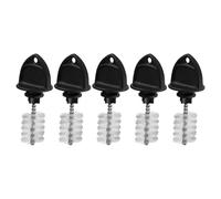 Lerpwige Set di 5 coperture per tappi di rubinetto della birra e spazzole per la pulizia, per mantenere l'igiene nei rubinetti della birra alla spina