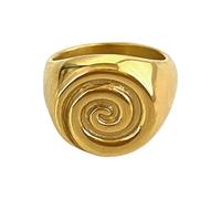Lerpwige Spirali/Conche/Croissants Anelli unici regolabili in acciaio inox anelli di apertura accessori alla moda per feste e viaggi vacanze gioielli da viaggio, Misura unica, come descritto, come