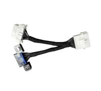 Lerpwige Splitter E Cavo Splitter Maschio A 2 Cavo di Estensione Femmina 15 cm/6 Pollici Auto OBDII Splitter Cavo di Estensione