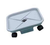 Lerpwige Supporto per piante in plastica arrotolabile per interni ed esterni con ruote di supporto in metallo rotondo per la conservazione balcone pianta di plastica con ruote