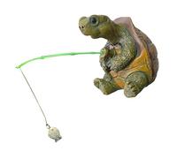Lerpwige Tartarughe da pesca in miniatura statua da giardino fate accessori da giardino tartarughe decorazioni arte inaugurazione della casa regalo decorazioni per la casa accessori per le fate