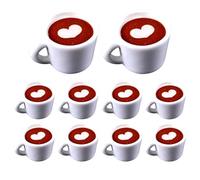 Lerpwige Tazza da caffè cucchiaio in miniatura tazze da caffè fare ingannare bambini tucer cucina realistica case delle bambole piattini puntelli Dollhouses appassionato forniture