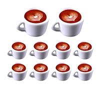 Lerpwige Tazza da caffè cucchiaio in miniatura tazze da caffè fare ingannare bambini tucer cucina realistica case delle bambole piattini puntelli Dollhouses appassionato forniture