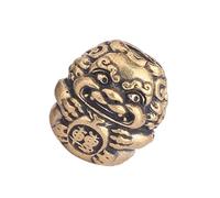 Lerpwige Unico ciondolo in ottone a forma di gufo e leoni, che rappresenta fortuna e prosperità, struttura in ottone per chi cerca la moda, elegante ciondolo di personalità, Misura unica, come