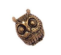 Lerpwige Unico ciondolo in ottone a forma di gufo e leoni, che rappresenta fortuna e prosperità, struttura in ottone per chi cerca la moda, elegante ciondolo di personalità, Misura unica, come