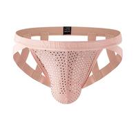 Lerpwige Uomini a vita bassa aperta perizoma biancheria intima con pannello in rete traspirante paillettes scintillanti G perizoma biancheria intima in rete per gli uomini clima caldo, b, M