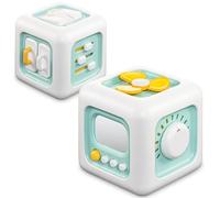 lerrbo Cube d'activités pour Les Tout-Petits 1-3|Giocattoli Montessori per Bambini di 1 Anno|Giocattolo da Viaggio per Bambini di 12-18 Mesi|Cubo di attività per l'apprendimento della motricità fine