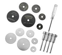 leruiyezs 17 Pezzi Dischi da Taglio per Dremel Accessoires Lama Circolare HSS Diamantata Alta Resistenza Set Utile per Mini Perceuse e Outil for Dremel Compatibile con Legno Plastica Metalli Mobili