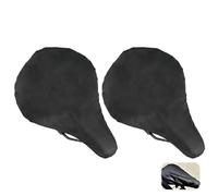leruiyezs 2 Pezzi Coprisella Bici Universale,100% Impermeabile,Nero,Protezione Pioggia,per Biciclette Strada,Mountain Bike,Trekking,Leggero,Adatto a Ogni Tipo di Sella,Copri Sella Bici