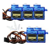 leruiyezs 5 x Servo Motore 9G, Servomotore RC Micro Compatibile con SG90, Servo Motore per Robot, Elicotteri, Aerei, Compatibile con Arduino, E-book Incluso