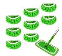 leruiyezs 8 Panni Riutilizzabili Microfibra per Swiffer Mop, Cuffiette di Ricambio per Swiffer Lavapavimenti, Panni Swiffer Catturapolvere, Compatibili con Swiffer Floor Mop, 25,4x11,5 cm