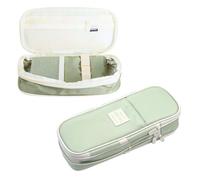 leruiyezs Astuccio Scolastico Estensibile in Oxford con Grande Capacità e Tasche Multiple, Astuccio per Matite Pieghevole per Scuola Università Ufficio, Astuccio Aesthetic per Adolescenti e Adulti