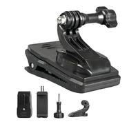 leruiyezs Clip per Gopro Zaino con Supporto Rotante a 360 Gradi, Camera Clip Multiuso con Clip per Telefono, Compatibile con Insta360 Clip Zaino, Attacco Zaino Gopro per Vlog Escursioni Sport Esterni