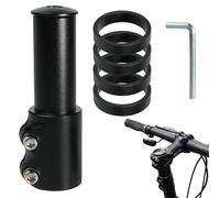 leruiyezs Prolunga Manubrio MTB 28,6mm Prolunga Manubrio Bici Riser Regolabile in Lega di Alluminio per Migliorare la Posizione di Guida for MTB e Bici da Strada con Rondelle e Chiave Esagonale