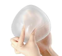 Lervanla Silicone Forma Del Seno Mastectomia Protesi Triangolo Reggiseno Pad Enhancer Per Le Donne Beige Un Pezzo, bianco, 200g
