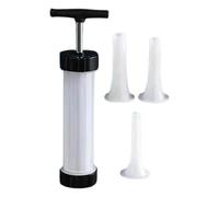 Leryveo Riempitrice per salsicce, macchina per rotoli di salsiccia | manuale per la produzione di salsicce - Kit per riempire hot dog, riempitrice veloce per carne con 3 tubi di ripieno per
