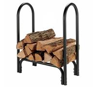 les allumettes, Portalegna da ardere Portalegna da ardere in metallo, supporto da pavimento for tronchi resistente alla ruggine for capannone for attrezzi da esterno, balcone, terrazza, montaggio rich