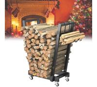 les allumettes, Rastrelliera for legna da ardere for carichi pesanti, Rastrelliera for legna da ardere Portautensili for caminetto, Supporto stabile, Forte e robusto for caminetto interno o patio este