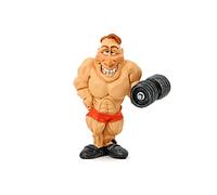 Les Alpes Figura Bodybuilder, 8,5cm - Statuina Figurina Mestiere Dipinta a Mano in Resina Sintetica - Funny Mini Jobs - 010 99015