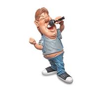 Les Alpes Figura Cantante, 17,5cm - Statuina Figurina Dipinta a Mano in Resina Sintetica - Collezione Funny World Mestieri Tempo Libero - 014 77031