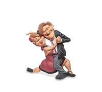 Les Alpes Figura Coppia Ballando, 17,5cm - Statuina Figurina Dipinta a Mano in Resina Sintetica - Collezione Funny World Mestieri Tempo Libero - 014 77034