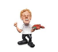 Les Alpes Figura Fish Chef, 17,5cm - Statuina Figurina dipinta a mano in resina sintetica - collezione Funny World Mestieri Cucina Ristorante - 014 77032
