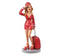 Les Alpes Figura Hostess, 17,5cm - Statuina Figurina Dipinta a Mano in Resina Sintetica - Collezione Funny World Mestieri - 014 99412