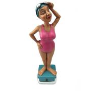 Les Alpes Figura Nuotatrice, 17,5cm - Statuina Figurina dipinta a mano in resina sintetica - collezione Funny World Mestieri Sport - 014 99643