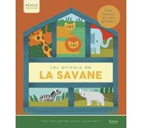 Les animaux de la savane - Tire, tourne et fais glisser !