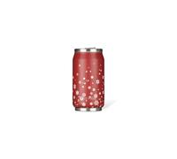 LES ARTISTES Paris A-4357 - Borraccia termica Thermos da 280 ml, senza BPA, riutilizzabile, beccuccio pieghevole con cannuccia, in acciaio inox, design Xmas