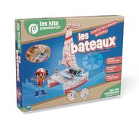 Les bateaux: Coffret avec 1 livre documentaire, 1 bateau à voile à construire