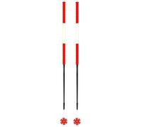 Les batons d'Alain - Bastoncini da sci alpinismo - Savoie - Taglia 135 cm - rosso