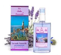 Les Belles Lavandes Eau de Toilette Lavande Naturelle 100 ml - Profumo floreale aromatico con oli essenziali della Provenza, Vaporizzatore ricaricabile, Made in France sulla Costa Azzurra
