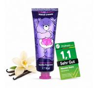 Les Bisounours - Crema mani alla fragola, 30 ml, idratante, nutriente e ad assorbimento rapido, per bambini, adolescenti e adulti, idea regalo, dimensioni da viaggio