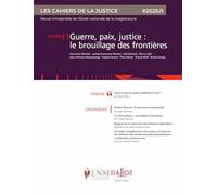 Les Cahiers de la justice 1/2025