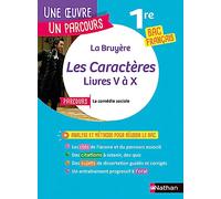 Les Caractères: Livres V à X. Avec le parcours "La comédie sociale": Parcours "La comédie sociale" bac français 1re