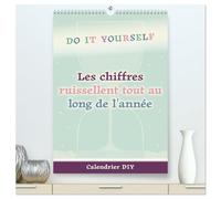 Les chiffres ruissellent tout au long de l'année (Calendrier mural 2026 DIN A2 horizontal) calendrier de bureau: Calendrier DIY pastel avec un sablier en toile de fond pour vos idées créatives