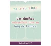 Les chiffres ruissellent tout au long de l'année (Calendrier mural 2026 DIN A4 horizontal), CALVENDO calendrier mensuel: Calendrier DIY pastel avec un sablier en toile de fond pour vos idées créatives