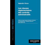 Les clauses réglementaires des contrats administratifs
