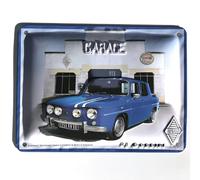Les Collections Rétro Targa in metallo R8 Gordini (20 x 15 cm) modello in rilievo