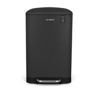 Les Collectors N°531 Pattumiera da cucina a pedale, Capacità 20L, Acciaio inox, Contenitore interno estraibile, Resistente, Chiusura silenziosa del coperchio, Finitura opaca, Grigio antracite