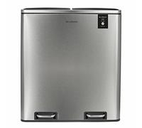 Les Collectors N°904 Pattumiera per raccolta differenziata, Capacità 2x30L,Chiusura silenziosa,Secchi interni rimovibili,Pratico, Resistente,Design elegante