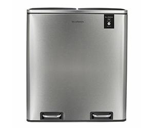 Les Collectors N°904 Pattumiera per raccolta differenziata, Capacità 2x30L,Chiusura silenziosa,Secchi interni rimovibili,Pratico, Resistente,Design elegante