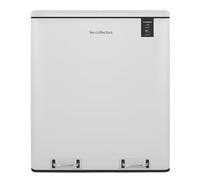 Les Collectors Pattumiera per raccolta differenziata N°918 Bianco Mat- a pedale con 2 scomparti separati