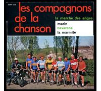 Les Compagnons de la Chanson - Columbia 1329 - Les Compagnons de la Chanson - Original de 1961 (et non pas réédition) : La Marche des Anges, Marin, Navarone, La Marmite - (Disque vinyle EP 45t).