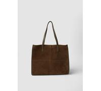 LES COPAINS, Borsa Marrone In Vera Pelle A Doppio Manico, Donna, Marrone, Taglia: ONE SIZE