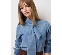 LES COPAINS, Camicia In Puro Cotone Denim Regular Fit, Donna, Denim, Taglia: M